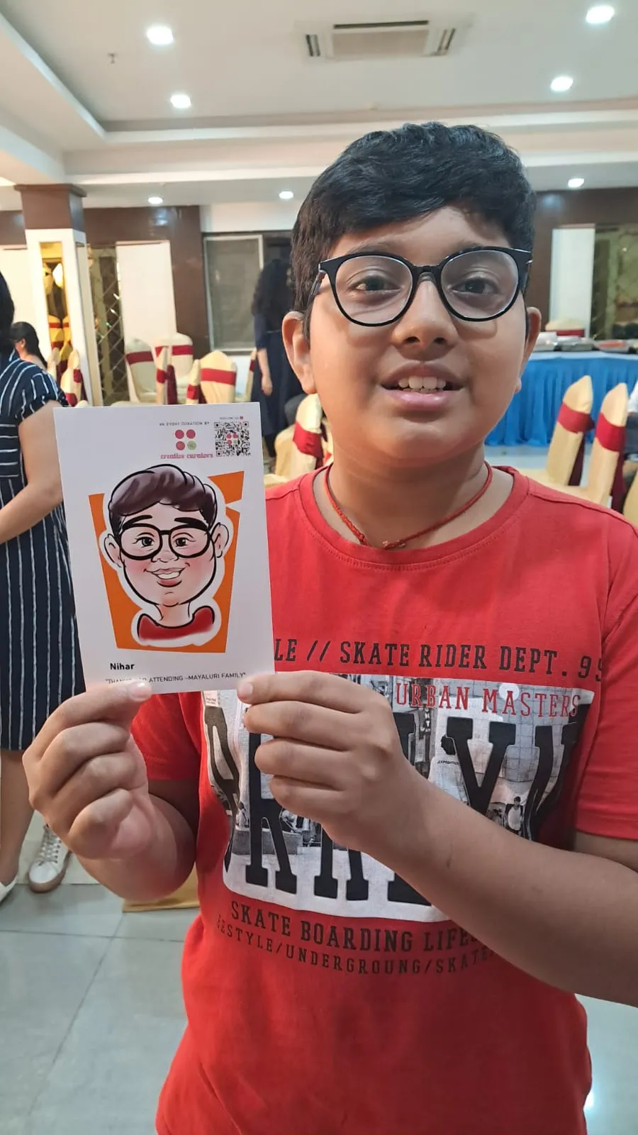 digital caricature artist corporate event