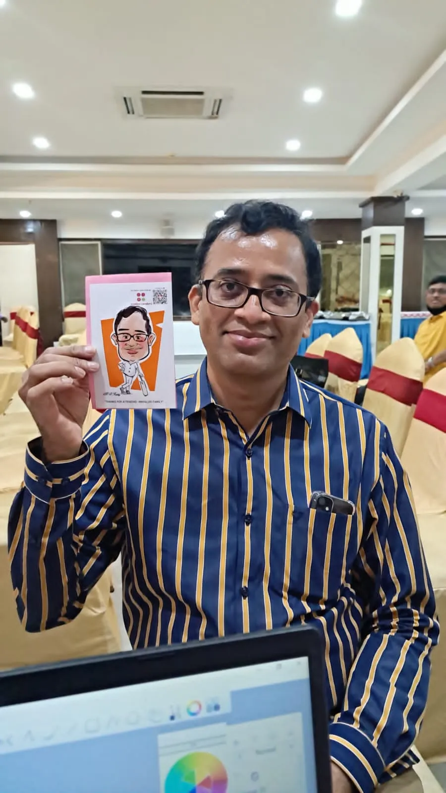 digital caricature artist event