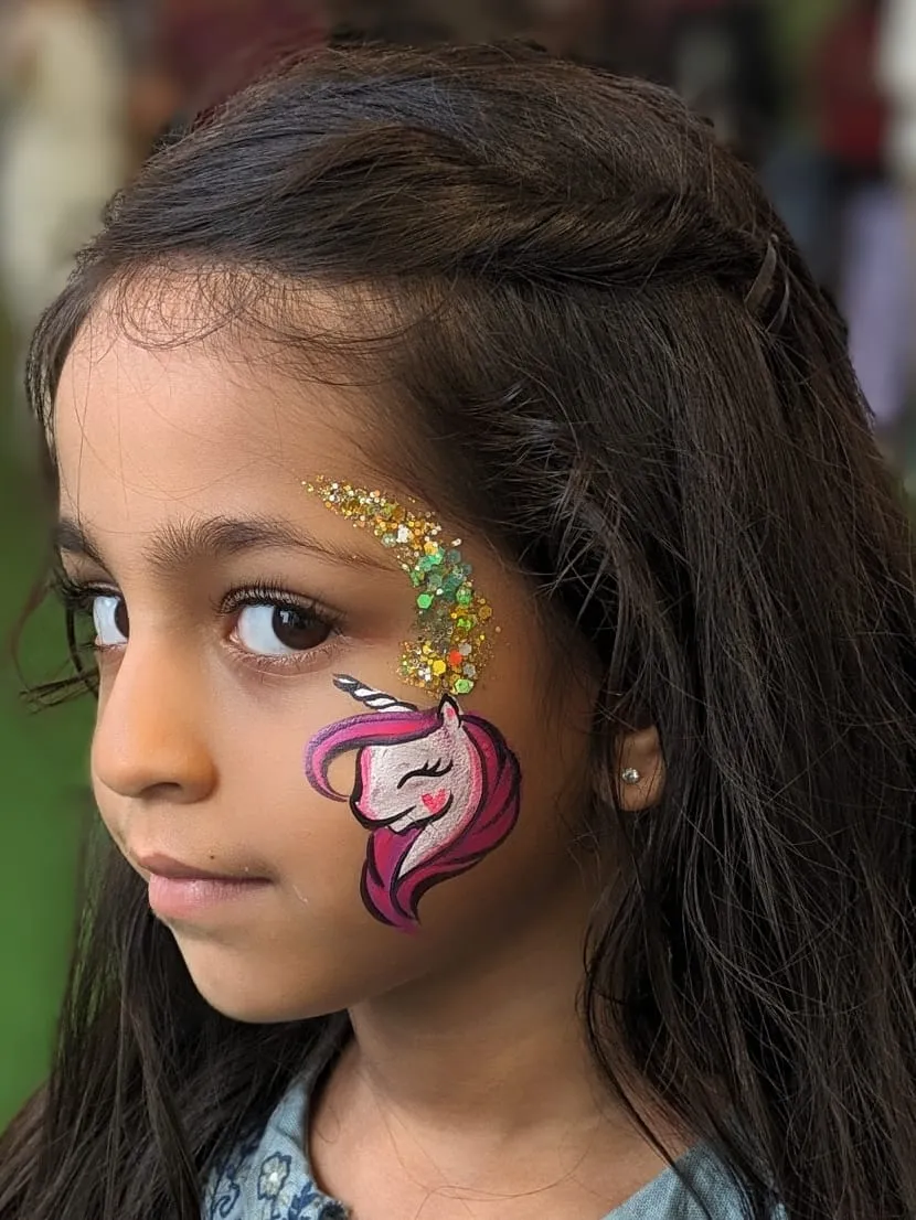 Glitter Face Painting Artist