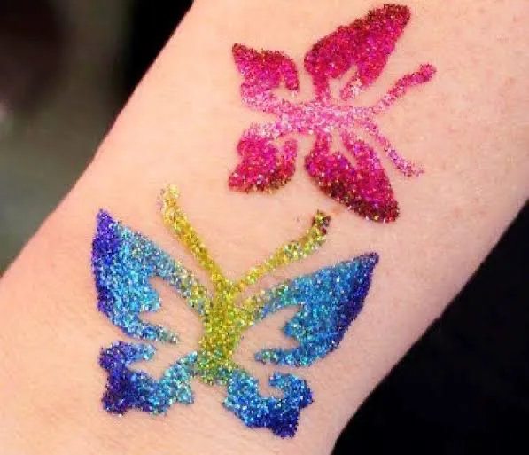 glitter tattoo artist wedding