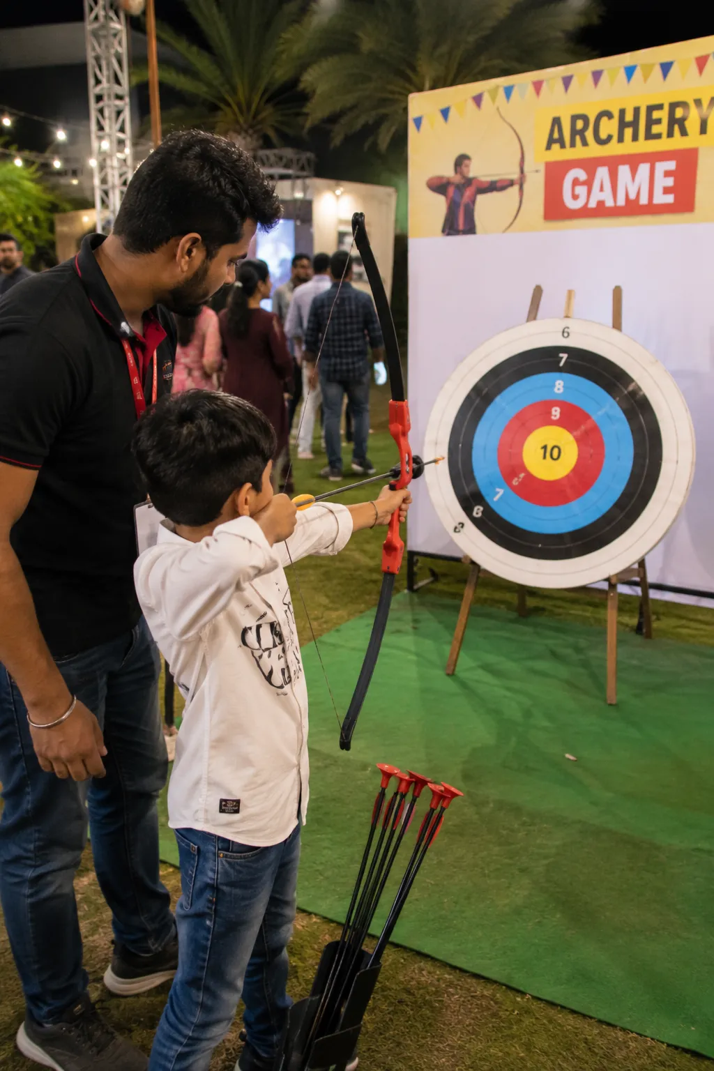 archery game in hyderabad carnival