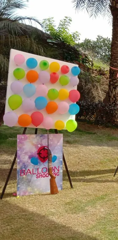 balloon shooting game in hyderabad corporate event