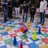 Giant Snake and Ladder Game