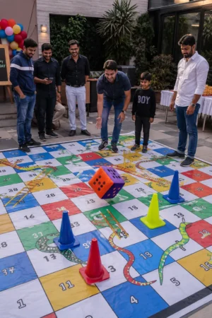 Giant Snake and Ladder Game