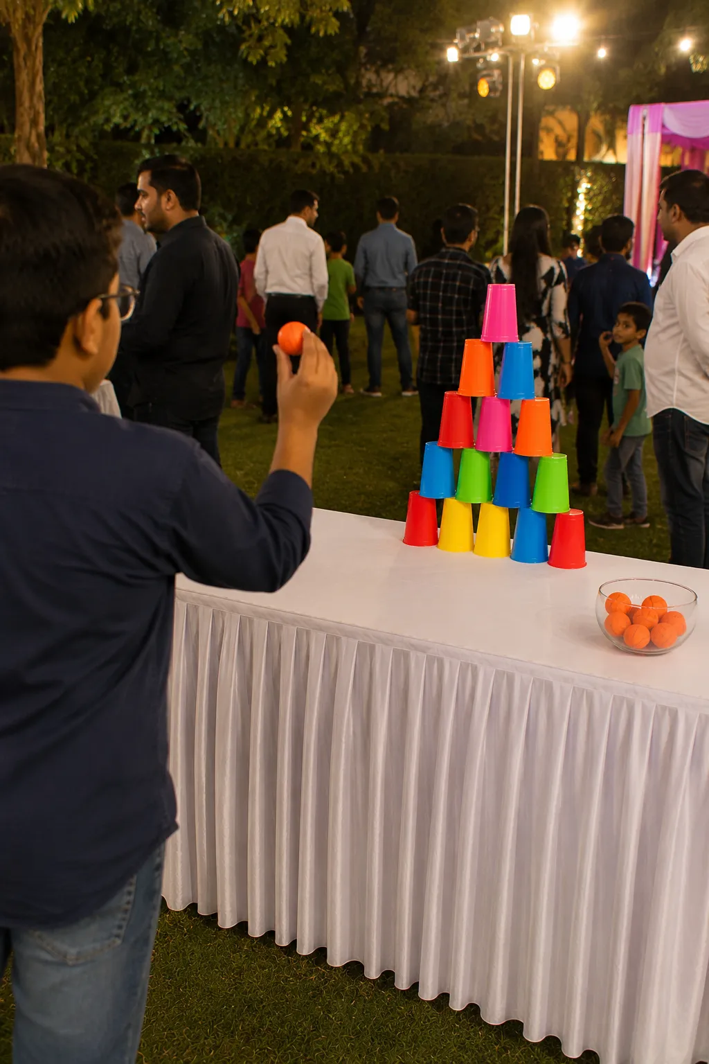 toss the can game in hyderabad birthday party
