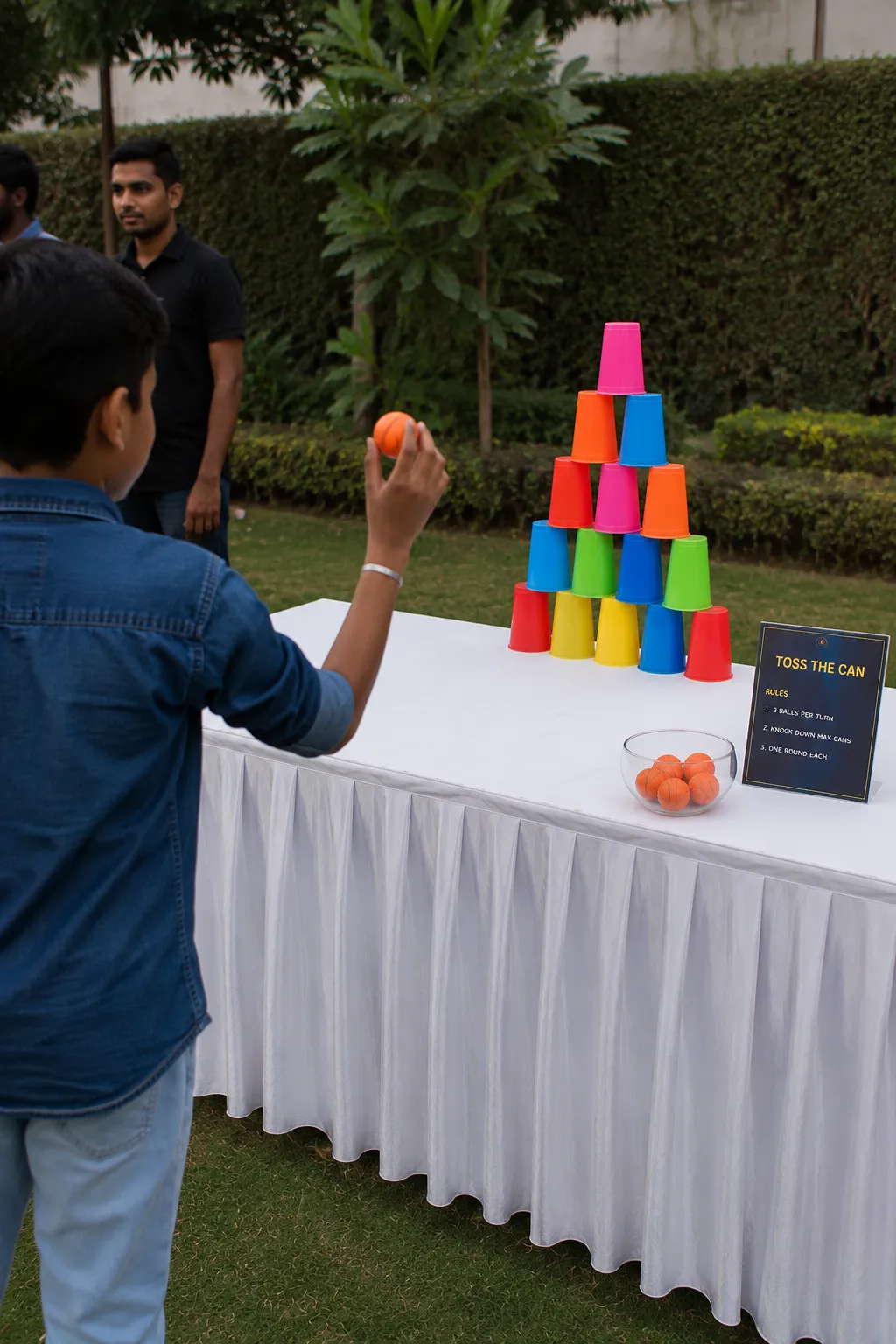 toss the can game in hyderabad wedding event